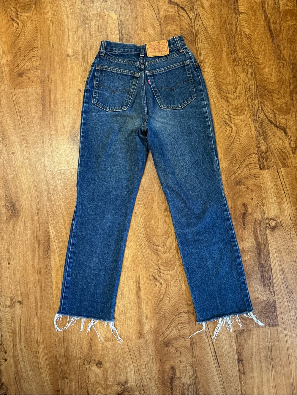 Vintage 80’s 505 Cropped Levi’s Jeans. Paper Tag. Made in USA. 24